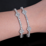 3mm Flower Tennis Bracelet