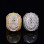 Iced Out Moissanite Oval Ring - Image 7