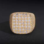 Iced out Square Moissanite Ring - Image 4