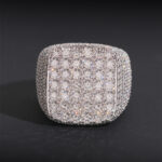 Iced out Square Moissanite Ring - Image 5