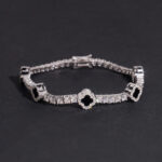 Exclusive 3mm Clover Tennis bracelets - Image 2