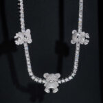 3mm Moissanite Tennis Necklace The Three Little Bear's - Image 3