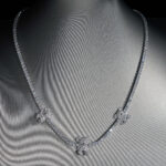 3mm Moissanite Tennis Necklace The Three Little Bear's - Image 2