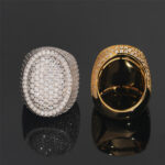 Iced Out Moissanite Oval Ring - Image 6