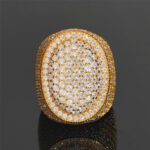 Iced Out Moissanite Oval Ring - Image 8