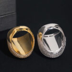 Iced Out Moissanite Oval Ring - Image 5