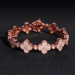 13mm Moissanite Iconic Clover Bracelet - Image 3