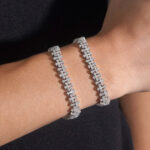 8.5mm Iced Out Crucifix Bracelet