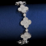 13mm Moissanite Iconic Clover Bracelet - Image 5