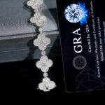 13mm Moissanite Iconic Clover Bracelet - Image 4