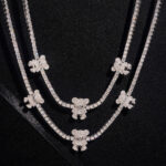 3mm Moissanite Tennis Necklace The Three Little Bear's