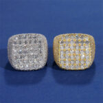 Iced out Square Moissanite Ring - Image 3