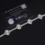 3mm Four Leaf Clover Tennis Bracelet - Image 2